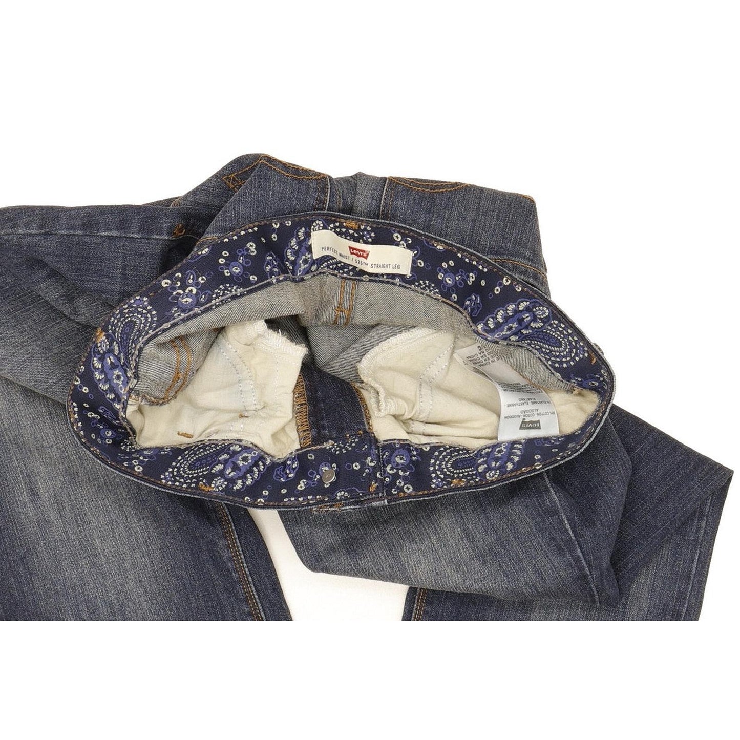 Levi's 525 Women Blue Straight Slim Stretch Jeans W30 L30