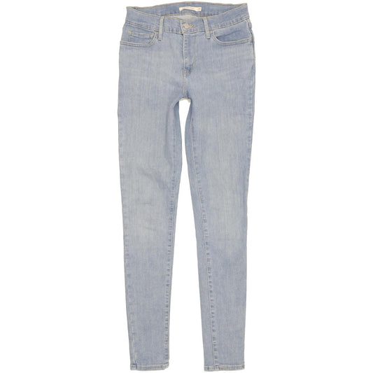 Levi's 710 Super Women Blue Skinny Slim Stretch Jeans W29 L32