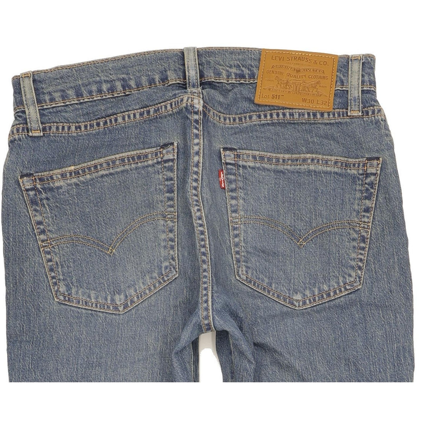 Levi's 511 Men Blue Straight Slim Stretch Jeans W30 L32