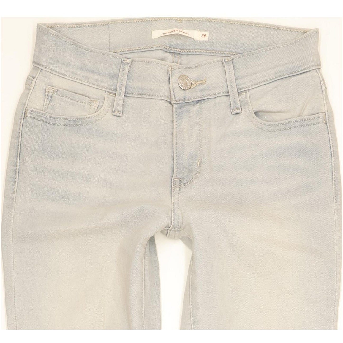 Levi's 710 Super Women Blue Skinny Slim Stretch Jeans W26 L29