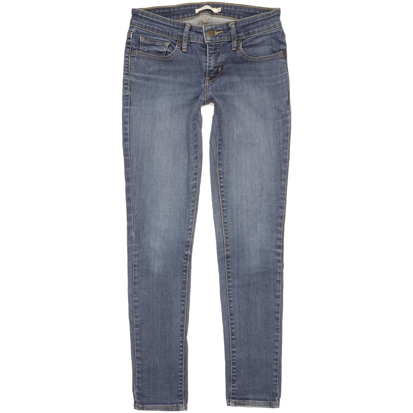Levi's 711 Women Blue Skinny Slim Stretch Jeans W26 L29
