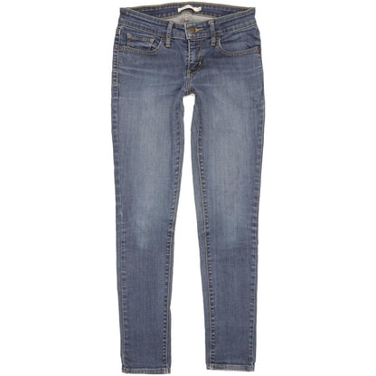 Levi's 711 Women Blue Skinny Slim Stretch Jeans W26 L29