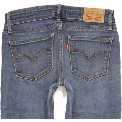 Levi's 711 Women Blue Skinny Slim Stretch Jeans W26 L29
