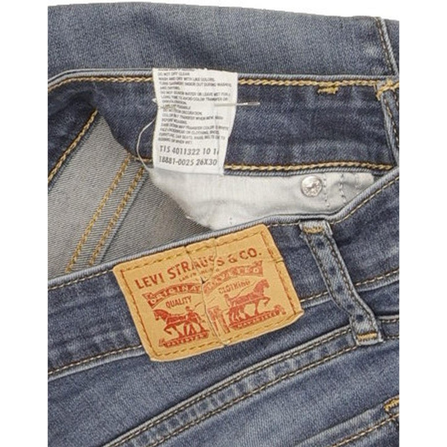 Levi's 711 Women Blue Skinny Slim Stretch Jeans W26 L29