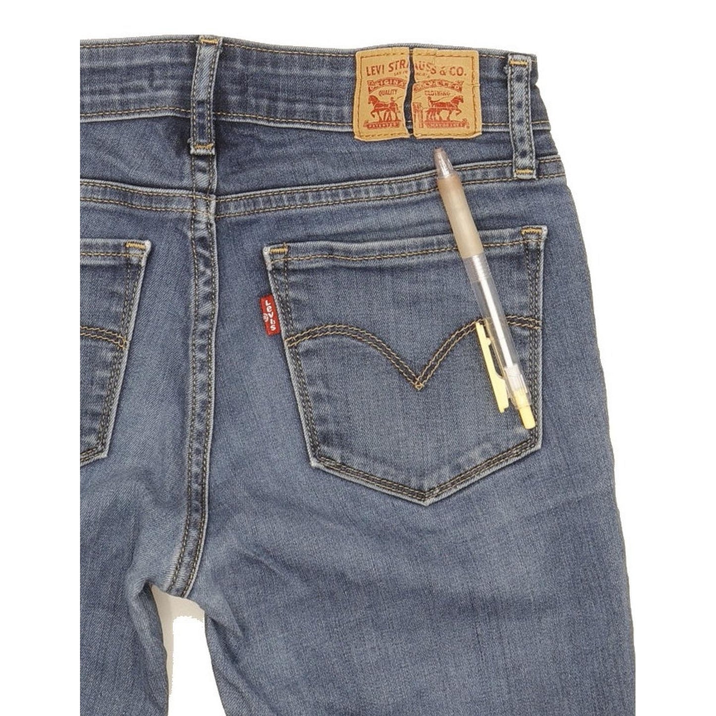 Levi's 711 Women Blue Skinny Slim Stretch Jeans W26 L29