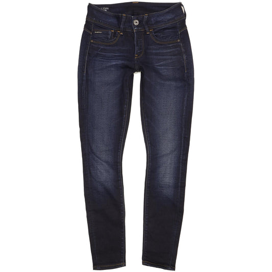 G-Star Lynn Women Navy Skinny Slim Stretch Jeans W26 L29