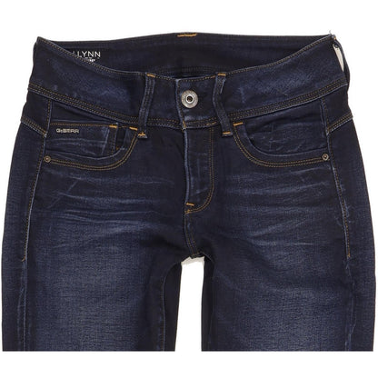 G-Star Lynn Women Navy Skinny Slim Stretch Jeans W26 L29