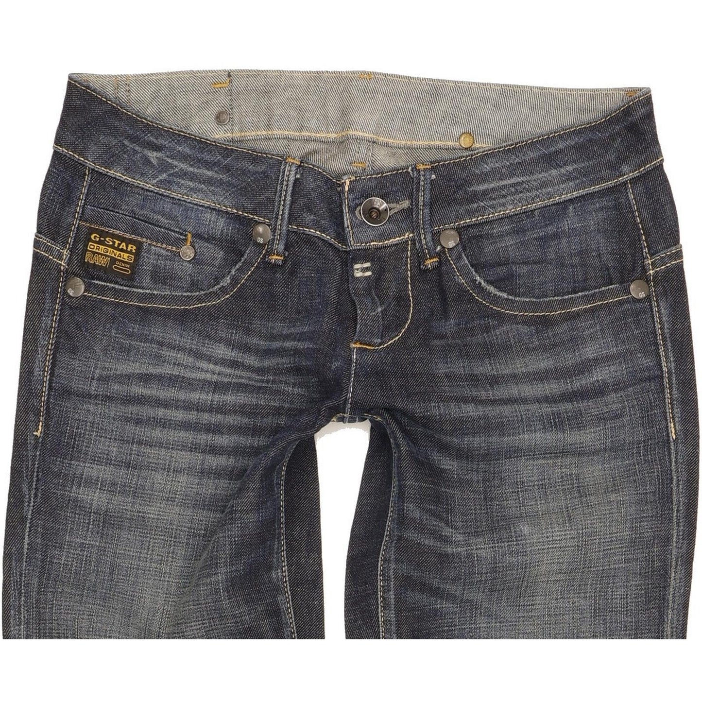 G-Star Midge Women Blue Straight Slim Stretch Jeans W28 L30