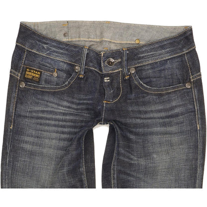 G-Star Midge Women Blue Straight Slim Stretch Jeans W28 L30