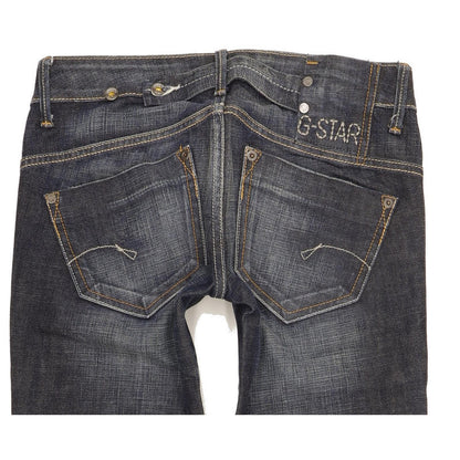 G-Star Midge Women Blue Straight Slim Stretch Jeans W28 L30