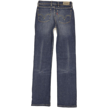 Levi's 627 Women Blue Straight Slim Stretch Jeans W26 L31