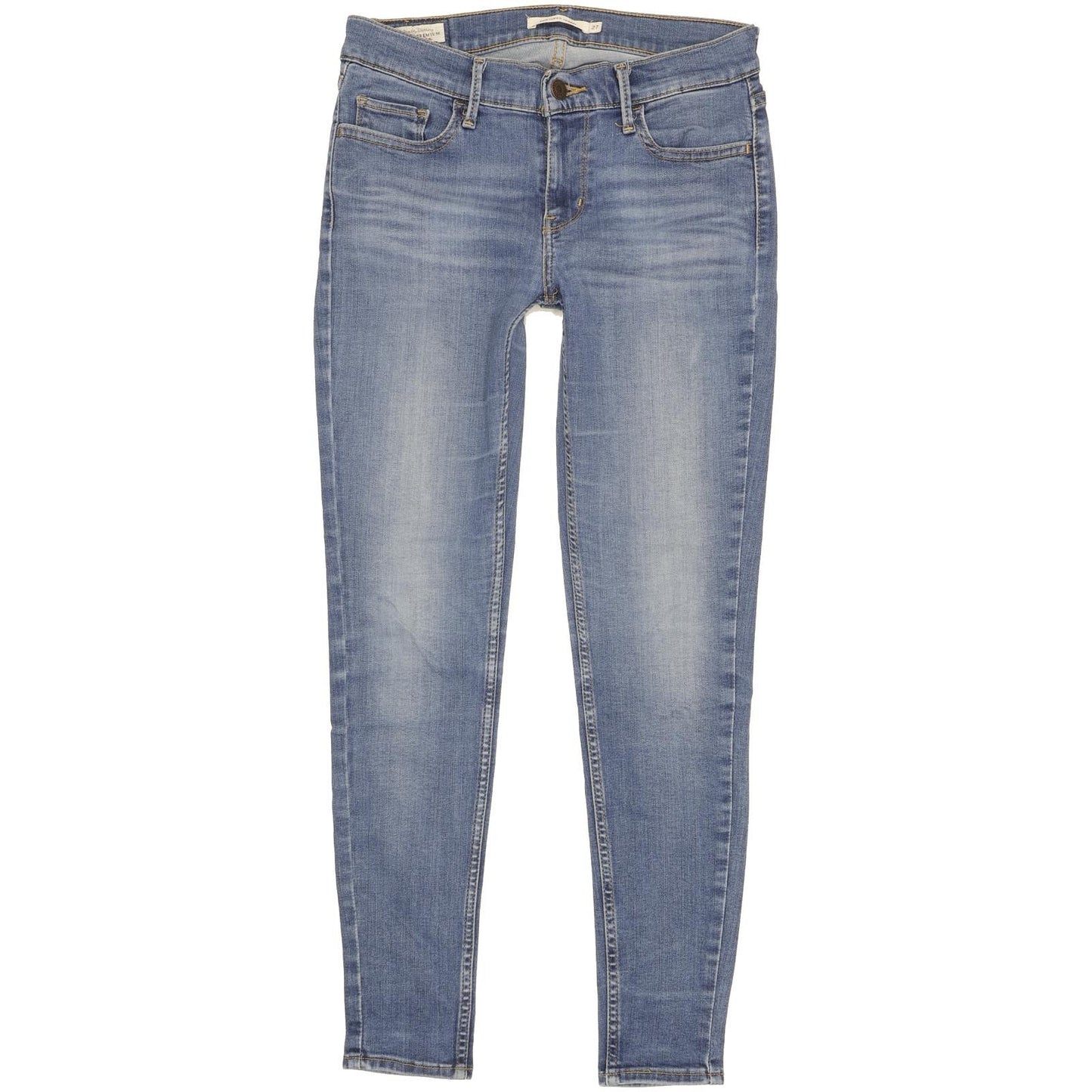 Levi's 710 Super Women Blue Skinny Slim Stretch Jeans W27 L28