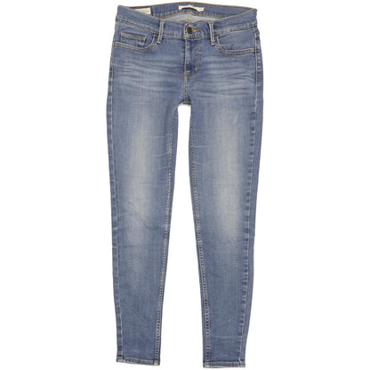 Levi's 710 Super Women Blue Skinny Slim Stretch Jeans W27 L28