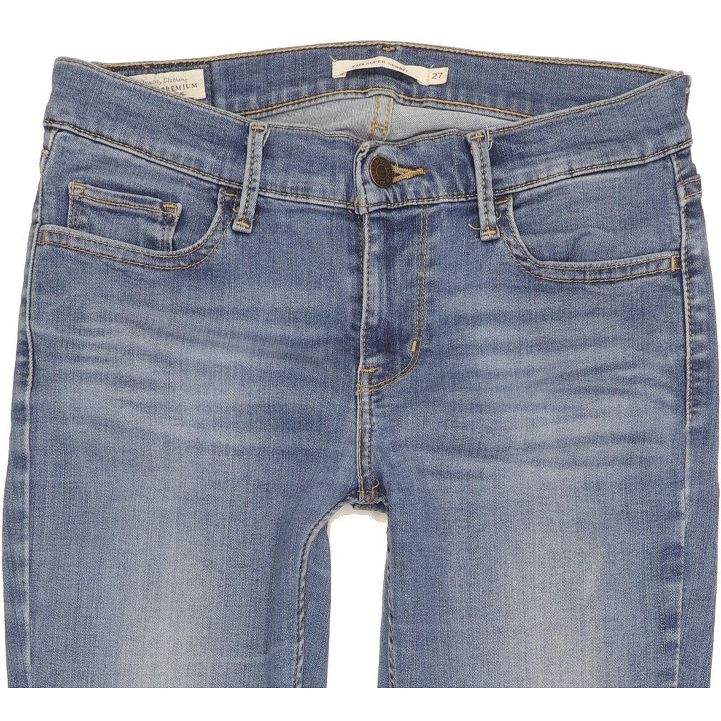 Levi's 710 Super Women Blue Skinny Slim Stretch Jeans W27 L28