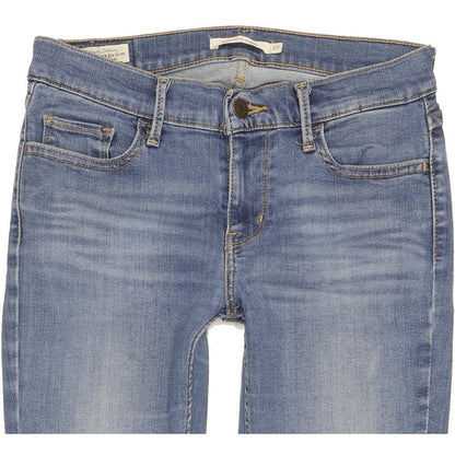 Levi's 710 Super Women Blue Skinny Slim Stretch Jeans W27 L28