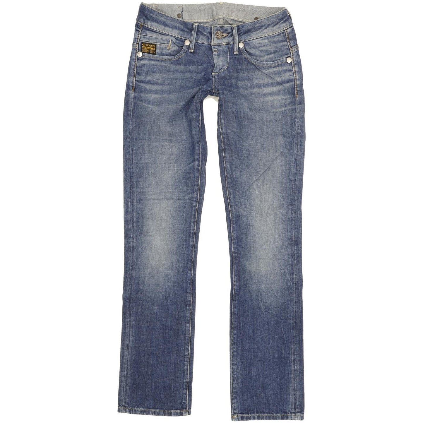 G-Star Midge Women Blue Straight Slim Stretch Jeans W27 L32