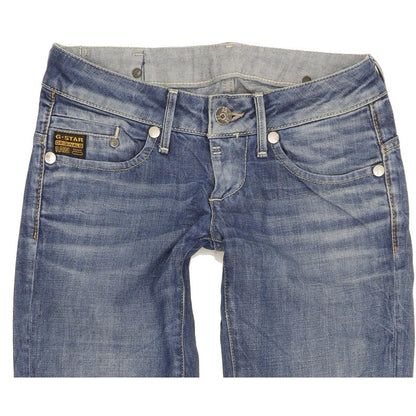 G-Star Midge Women Blue Straight Slim Stretch Jeans W27 L32