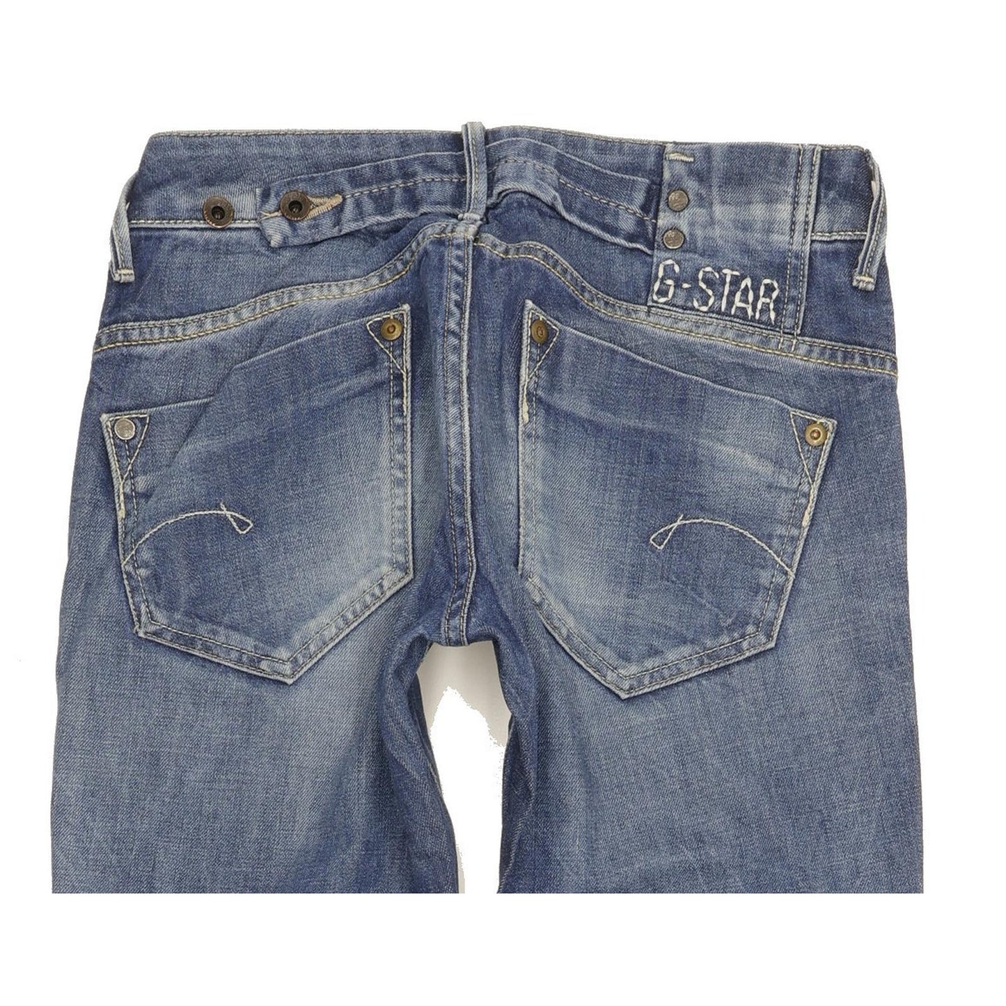 G-Star Midge Women Blue Straight Slim Stretch Jeans W27 L32