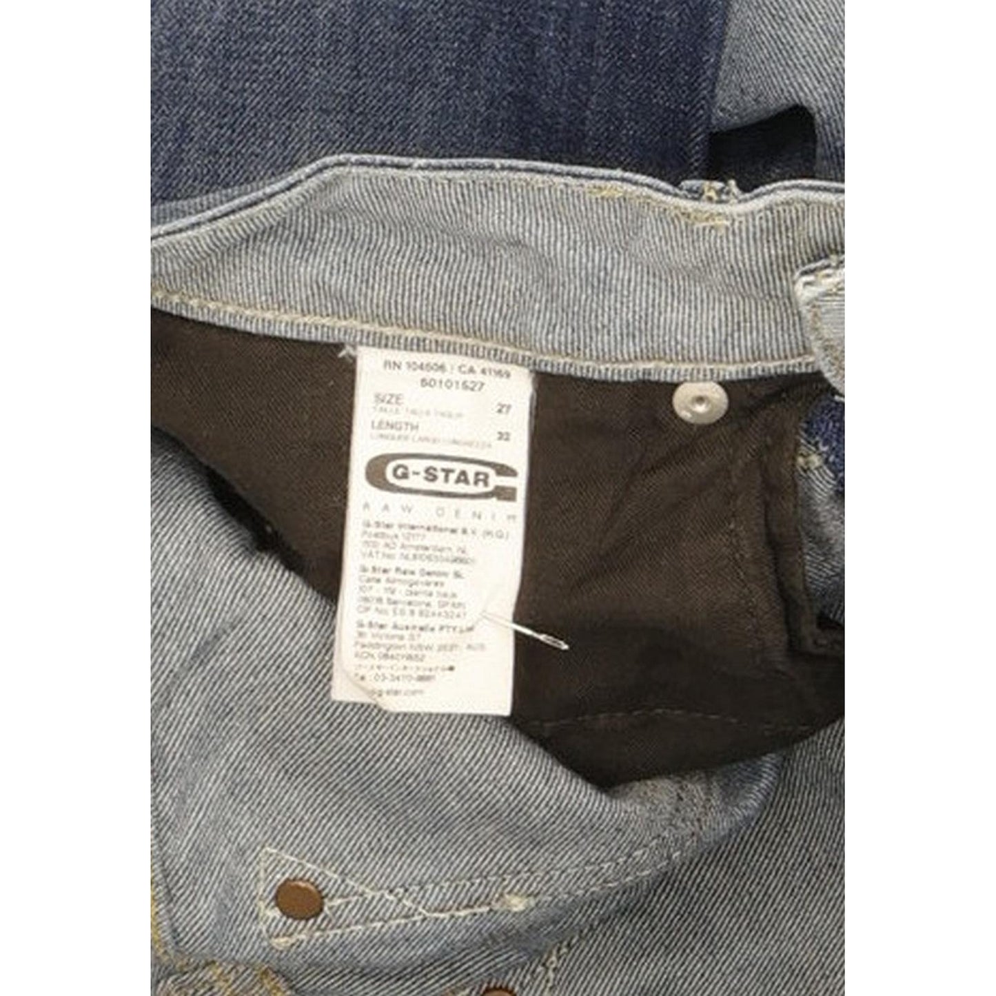 G-Star Midge Women Blue Straight Slim Stretch Jeans W27 L32