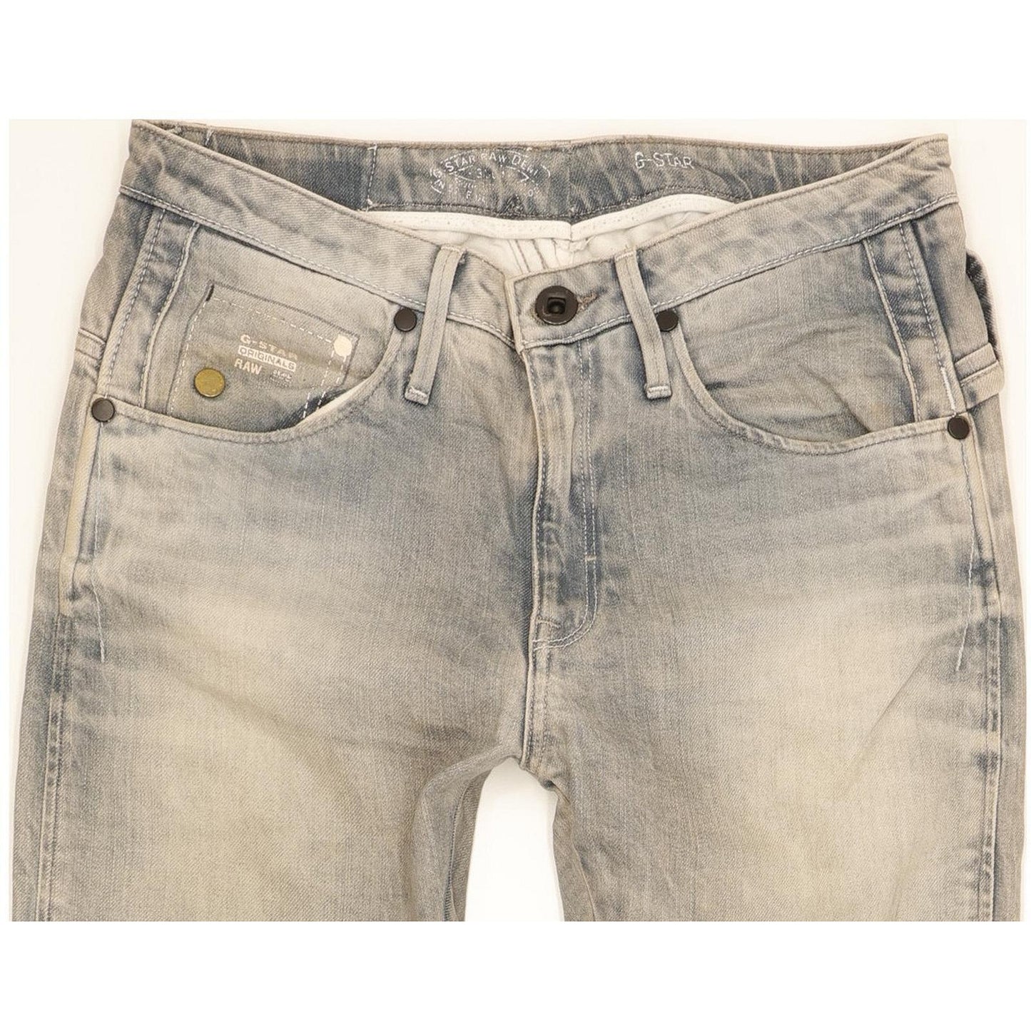 G-Star Women Blue Tapered Relaxed Boyfriend Stretch Jeans W28 L30