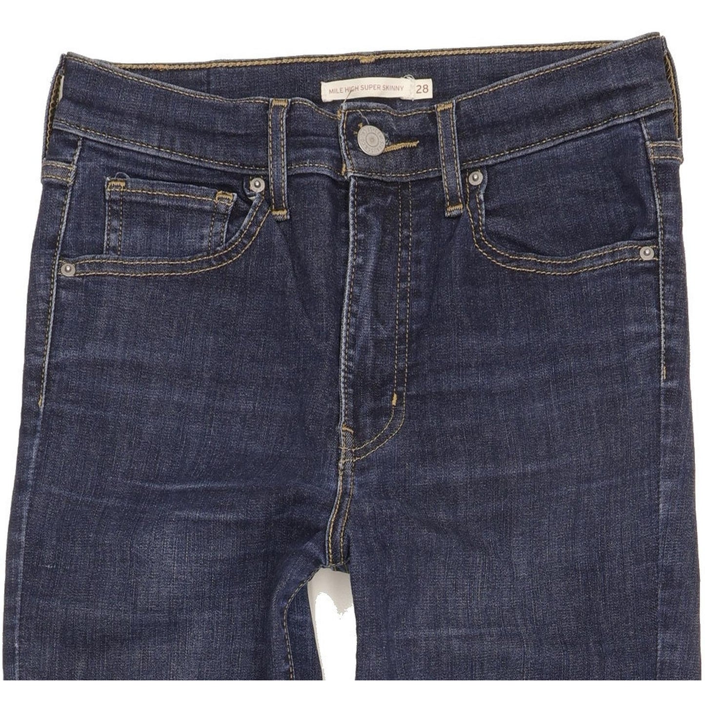 Levi's Mile Blue Skinny Slim Stretch Jeans High Waisted W28 L31