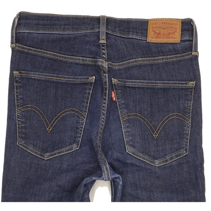 Levi's Mile Blue Skinny Slim Stretch Jeans High Waisted W28 L31
