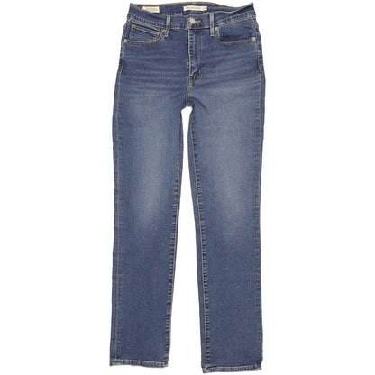 Levi's 724 Blue Straight Slim Stretch Jeans High Waisted W29 L30