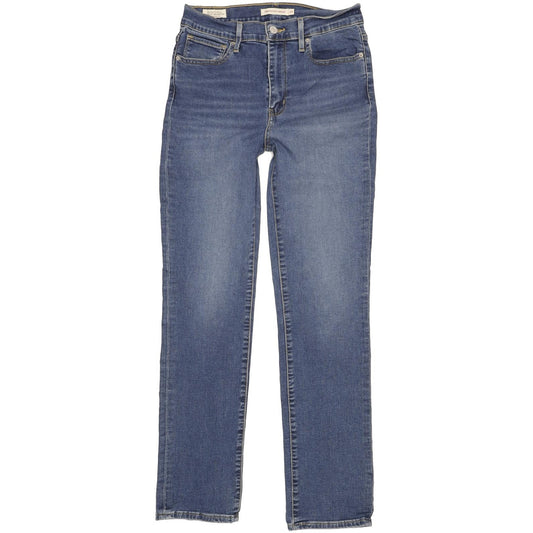 Levi's 724 Blue Straight Slim Stretch Jeans High Waisted W29 L30