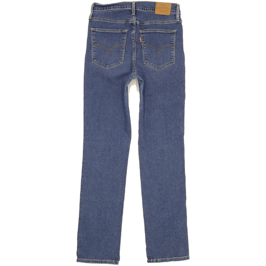 Levi's 724 Blue Straight Slim Stretch Jeans High Waisted W29 L30