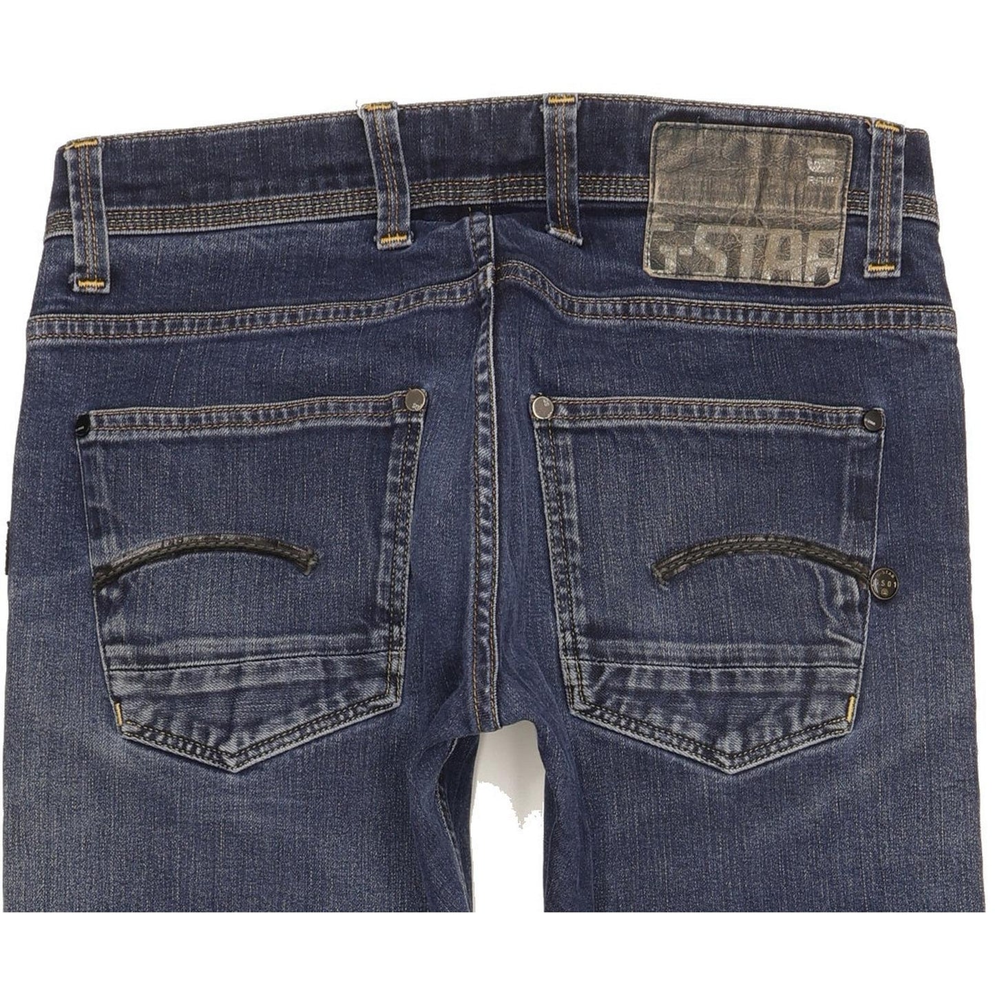 G-Star Women Blue Straight Slim Stretch Jeans W28 L31