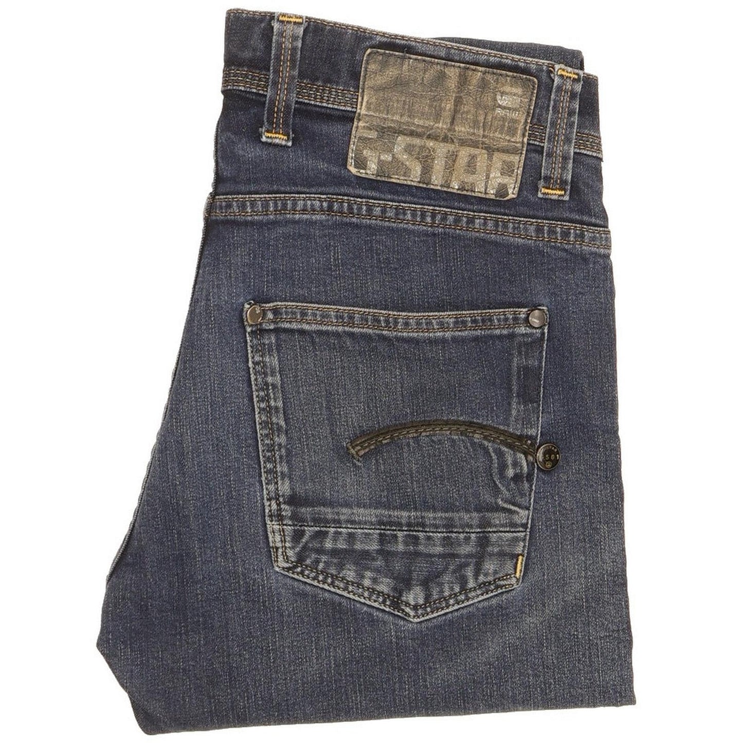 G-Star Women Blue Straight Slim Stretch Jeans W28 L31