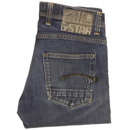 G-Star Women Blue Straight Slim Stretch Jeans W28 L31