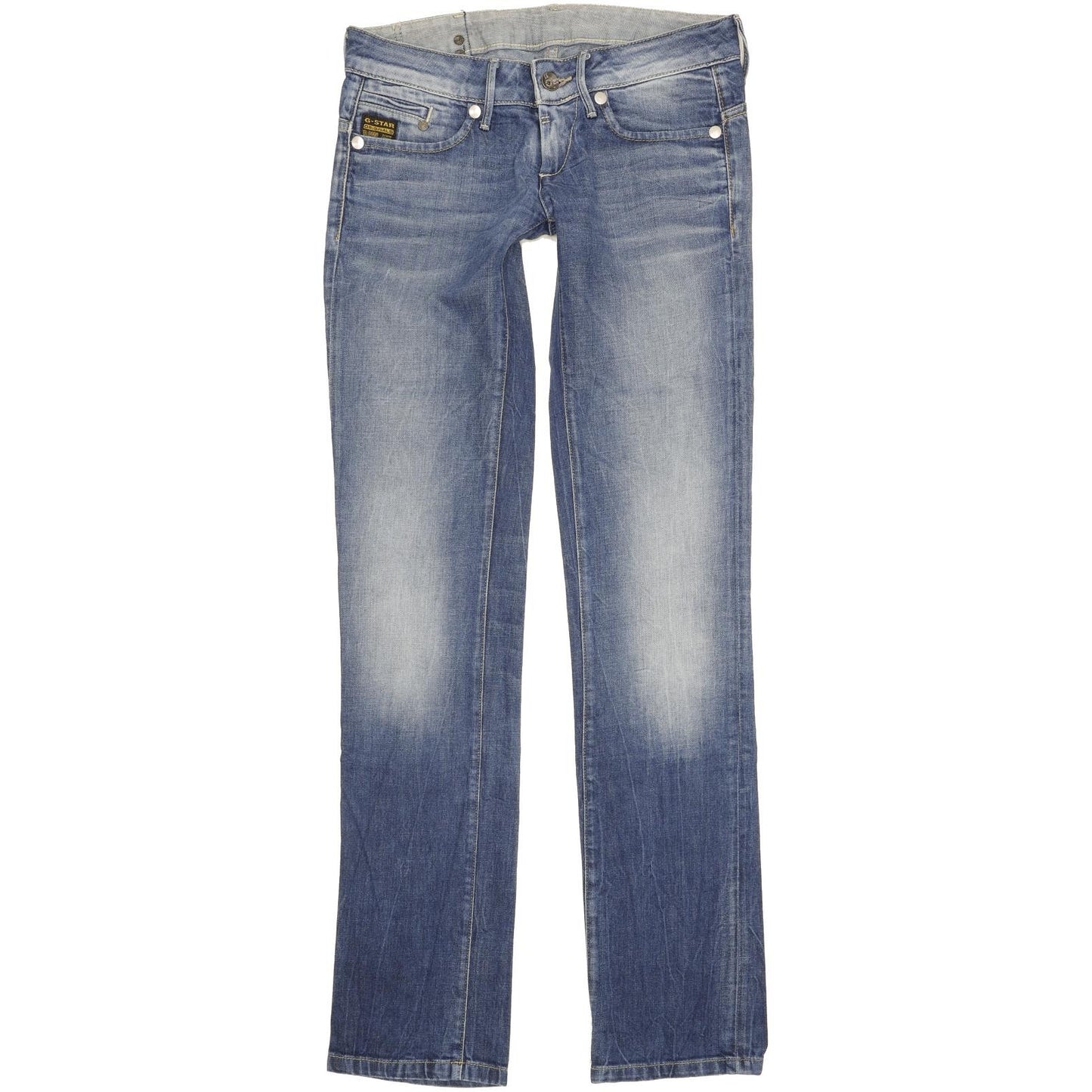 G-Star Midge Women Blue Straight Slim Stretch Jeans W27 L34