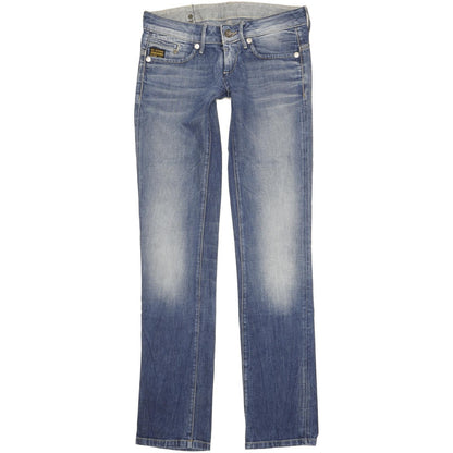 G-Star Midge Women Blue Straight Slim Stretch Jeans W27 L34