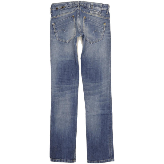 G-Star Midge Women Blue Straight Slim Stretch Jeans W27 L34