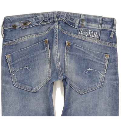 G-Star Midge Women Blue Straight Slim Stretch Jeans W27 L34