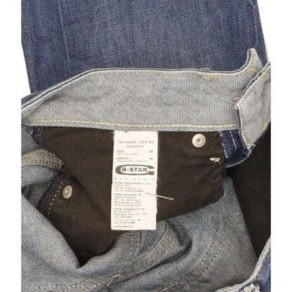 G-Star Midge Women Blue Straight Slim Stretch Jeans W27 L34