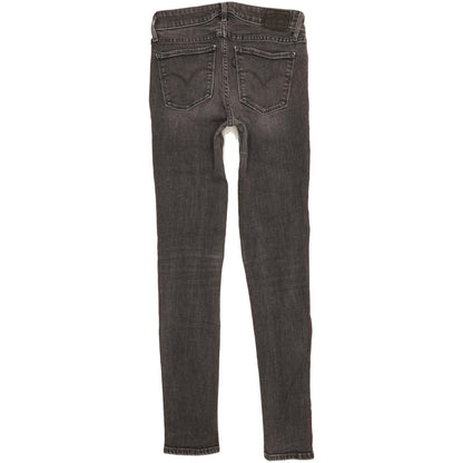 Levi's 711 Women Charcoal Skinny Slim Stretch Jeans W25 L30