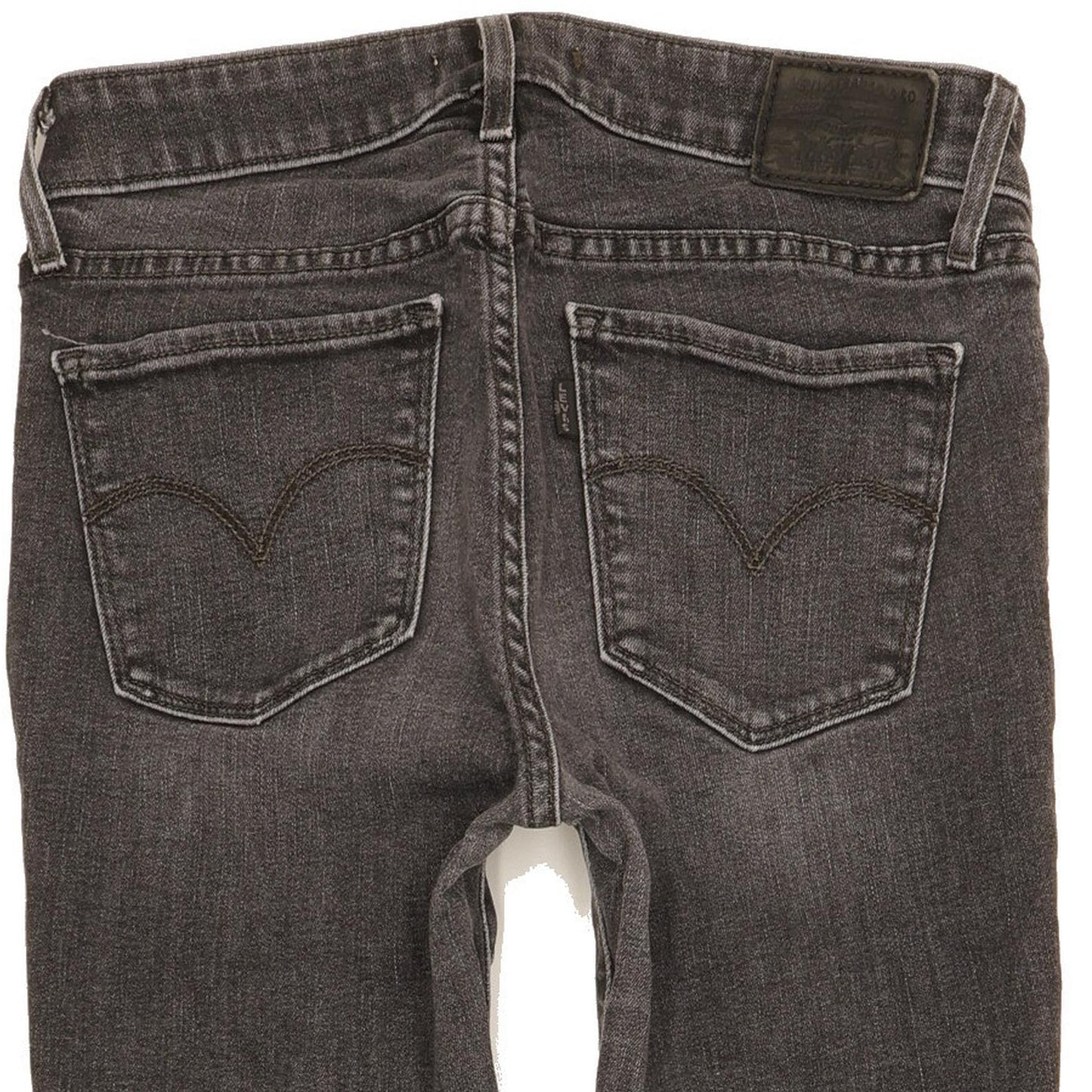 Levi's 711 Women Charcoal Skinny Slim Stretch Jeans W25 L30