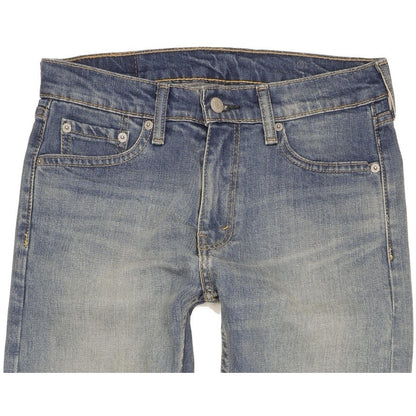 Levi's 513 Men Blue Straight Slim Stretch Jeans W29 L31