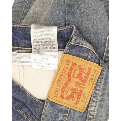 Levi's 513 Men Blue Straight Slim Stretch Jeans W29 L31