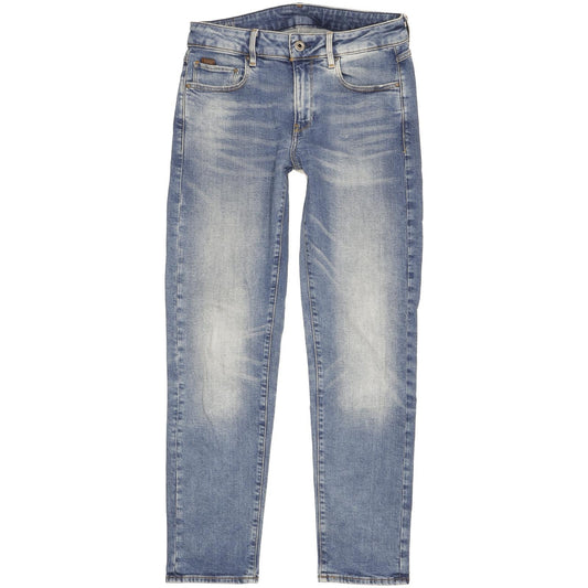 G-Star Kate Women Blue Tapered Regular Boyfriend Stretch Jeans W25 L32
