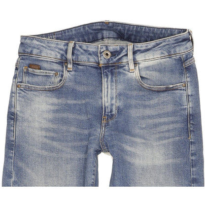 G-Star Kate Women Blue Tapered Regular Boyfriend Stretch Jeans W25 L32