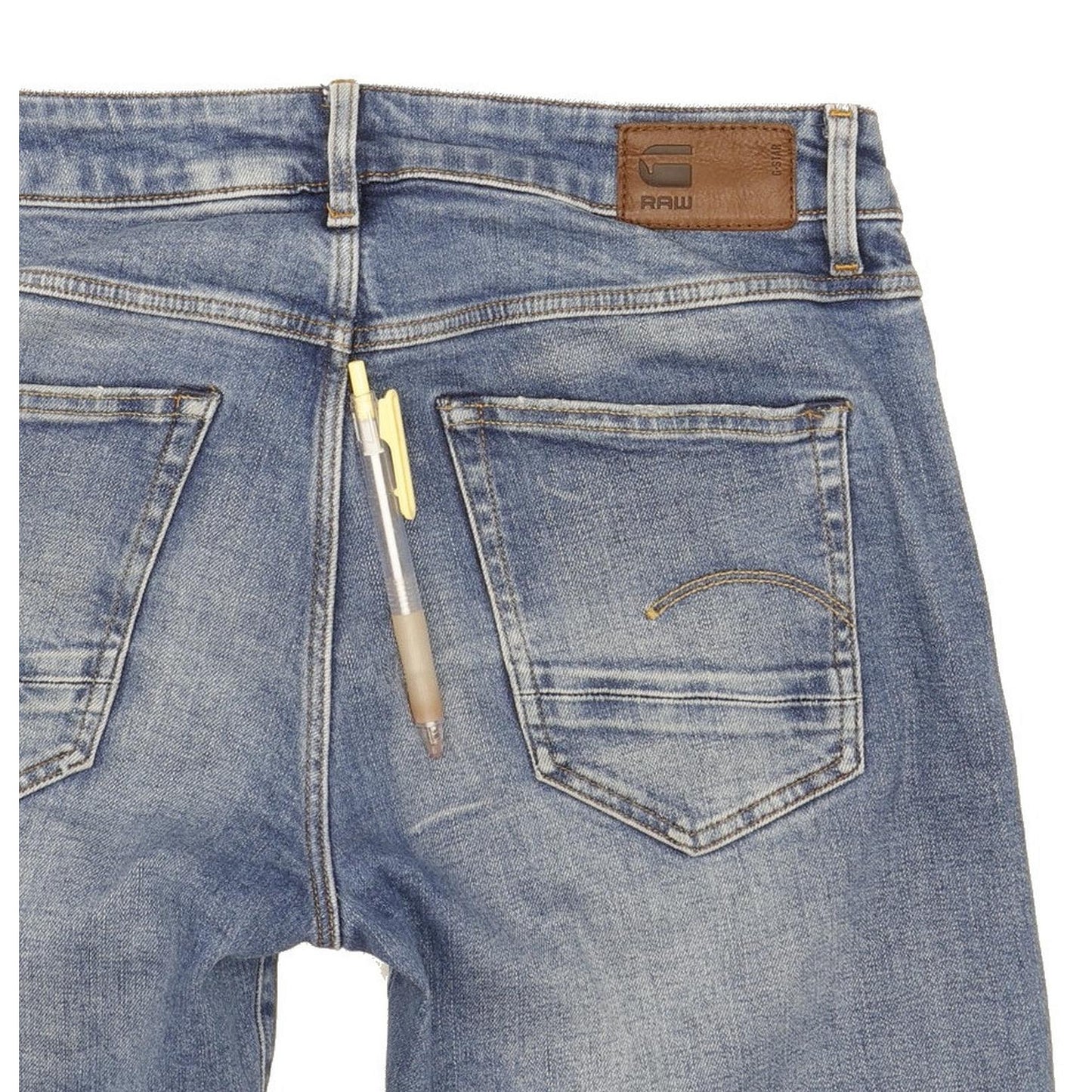 G-Star Kate Women Blue Tapered Regular Boyfriend Stretch Jeans W25 L32