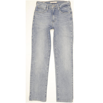 Levi's 724 Women Blue Straight Slim Stretch Jeans W26 L29