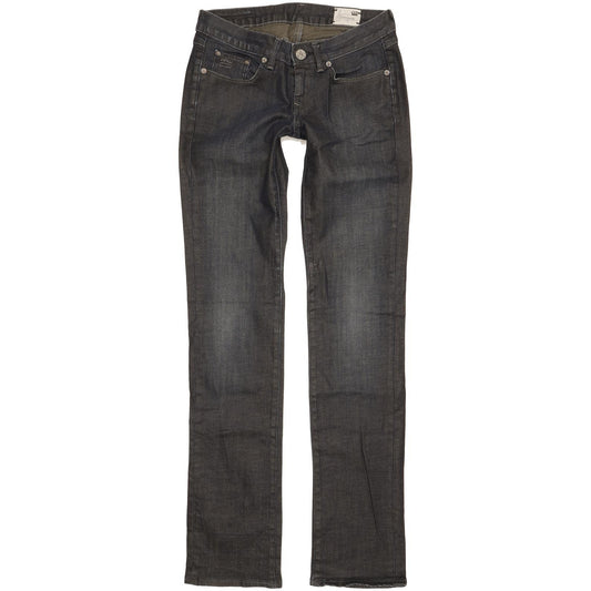 G-Star 3301 Women Navy Straight Slim Stretch Jeans W27 L33