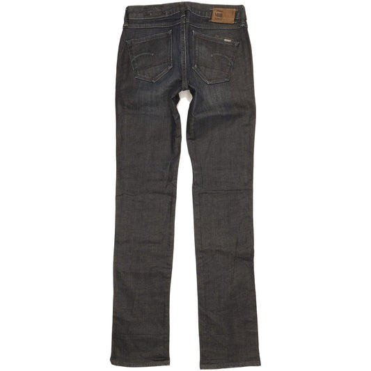 G-Star 3301 Women Navy Straight Slim Stretch Jeans W27 L33