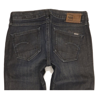 G-Star 3301 Women Navy Straight Slim Stretch Jeans W27 L33