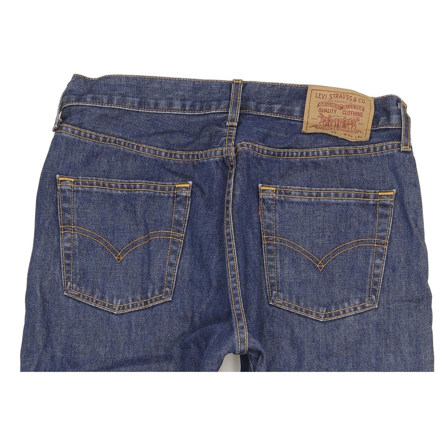 Levi's 590 Men Blue Straight Regular Jeans W34 L34
