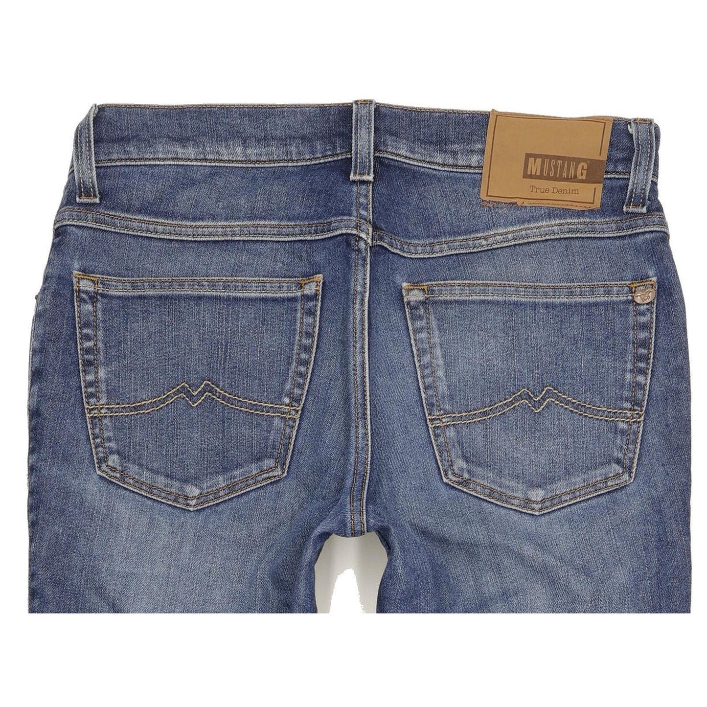 Mustang Tramper Men Blue Straight Regular Stretch Jeans W33 L33